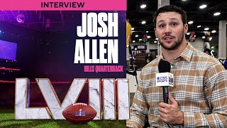 JOSH ALLEN INTERVIEW Love for Steelers elite QB traits amp Will Ferrell quotes  CBS Sports [upl. by Hubey]