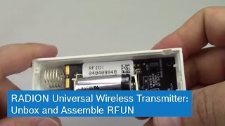 RADION UNIVERSAL WIRELESS TRANSMITTER Unbox and Assemble RFUN [upl. by Cuyler]