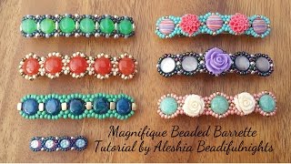 Magnifique Beaded Barrette Tutorial [upl. by Amian692]