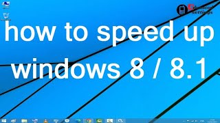 my pc is too slow what can i do  windows 8 and 81 [upl. by Ahsiet739]