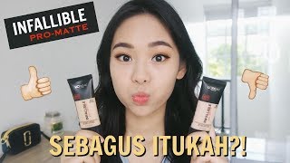 Brutally Honest Loreal Infallible ProMatte Foundation Review amp Wear Test [upl. by Ev502]