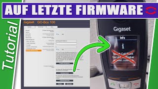 Gigaset GO Boxen auf letzte Firmware Version  Nervige Anzeige Smart Call Block abschalten [upl. by Artemus]