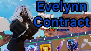 How To Finish EVELYN CONTRACT “FAST” Roblox Bedwars [upl. by Glynas]