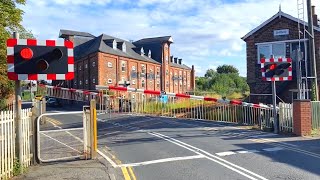 Rare Crossing Driffield Skerne Road Level Crossing East Riding of Yorkshire [upl. by Tarr]