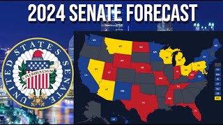 2024 Senate Map Prediction 10524 [upl. by Linzy651]