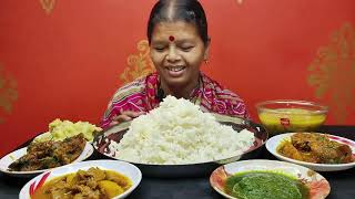 EATING RICE WITH KOLAI ER DALALU POSTOSOYABIN CURRYSOLE MULOVOLAR JHAL।। [upl. by Elimac]