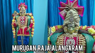 How to Murugan alangaram with hastham patham Raja alangaram [upl. by Ruttger801]