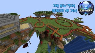 Minecraft Community Realm  JOIN SKYMATA  SkyHold day 4 [upl. by Salbu640]