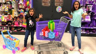 Kids Pretend play Shopping for Birthday Surprise Toys fun video [upl. by Meghann397]