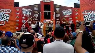 nascar fontana 2012 driver intros front row [upl. by Kobe]