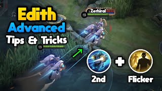 Advanced Tips amp Tricks For Edith 2024  Edith Guide  Mobile Legends [upl. by Clance]