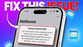 How to Fix quotCannot Send Mailquot Error on iPhone  Email Sending Failed on iPhone [upl. by Adnalra799]