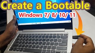 How To Create A Windows 7 8 10 11 Bootable Pendrive  Bootable Pendrive Kaise Banaye [upl. by Melville780]