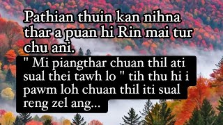 ISUAN nihna thar a pek che hi Ring mai la chu chu piangtharna chu ani mai [upl. by Ahseel]