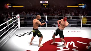 NICK DIAZ vs ROBBIE LAWLER 2 2K20  EA MMA [upl. by Alakcim828]