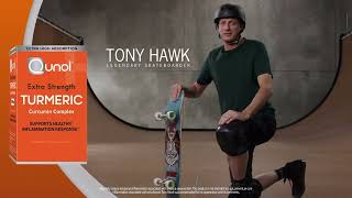 Qunol Turmeric Commercial Tony Hawk 012023 [upl. by Brookhouse]