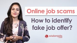 Online job scams How to identify fake job offer [upl. by Lamoree249]