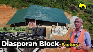 Diasporan Building Business in Ghana  A Block factory in Agyedam [upl. by Ludeman956]