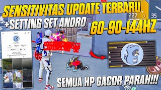 SETTINGS SENSI 😱 ZAMRII 👽⚡SENSITIVITAS FF AUTO HEADSHOT 2024  SET ANDRO FF TERBARU❗ [upl. by Ttenaj18]