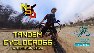 TANDEM RACE at Rockburn Cyclocross 2024 [upl. by Eddi]