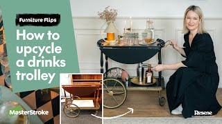 Furniture Flips  How to upcycle a drinks trolley [upl. by Eikciv140]