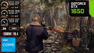 GTX 1650  Resident Evil 4 Remake  1080p All Settings Tested [upl. by Nyladnarb100]