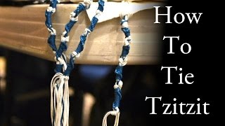 How to Tie Tzitzit  TorahResource [upl. by Goodyear]