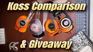 Koss Lineup Comparison amp Giveaway  Happy New Year [upl. by Kliman]