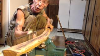 how I straighten an osage bow stave [upl. by Suolevram]