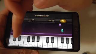 Play Piano on your Smartphone Basic tutorial Android [upl. by Lust460]