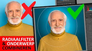 Lightroom Classic  Radiaalverloop en Onderwerp combineren Dutch [upl. by Erbas]