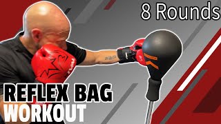 Reflex Bag Workout  8 Rounds  Outshock Punching Ball  English [upl. by Otanod420]