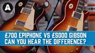 Battle of the 59 Les Pauls  Epiphone 1959 Standard vs Gibson Custom Shop [upl. by Griffis361]