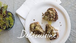 Delicuisine Rezept Artischocken und Pilz Bruschetta [upl. by Dorella]