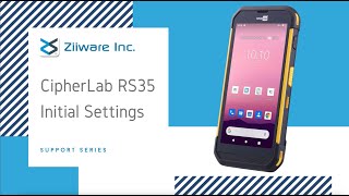 Support Series  CipherLab RS35 Initial Settings [upl. by Allehc]