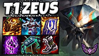 T1 Zeus Skarner vs Poppy  TOP  Patch 1412 Korea Master ✅ [upl. by Noryahs]