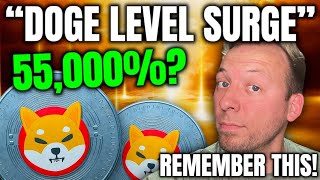 SHIBA INU  DOGE LEVEL SURGE COMING 55000 REMEMBER THIS [upl. by Akiras632]