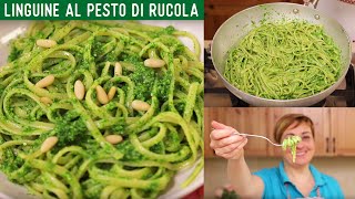 LINGUINE AL PESTO DI RUCOLA Ricetta facile  Fatto in Casa da Benedetta [upl. by Tillio]