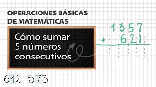 Cómo sumar 5 números consecutivos  Trucos matemáticos para sumar [upl. by Teddie]