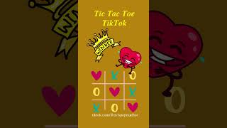 Tic Tac Toe TikTok Winner TikTok TicTacToe TikTokBan Winner Funny Love [upl. by Ylrebme]