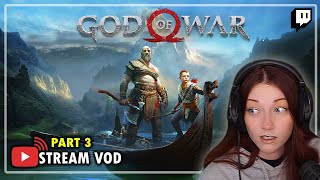 God of War playthrough first time  PC port PART 3  Kruzadar LIVE Stream [upl. by Eicnarf]