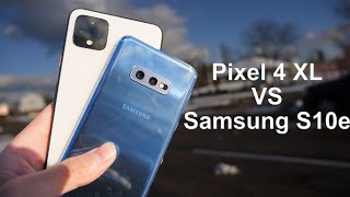 Pixel 4 XL vs Samsung S10e Camera Comparison [upl. by Haceber]