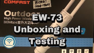 Comfast EW73 AP Access Point and Bridge Mode Unboxing Assembling and Testing [upl. by Amhser]