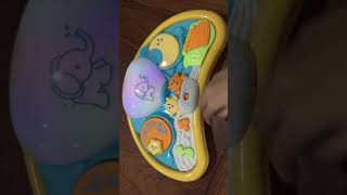 Newborn Cartoon Sleeping Plastic Musical Machine Baby Cot Toy Night Light [upl. by Ainekahs]