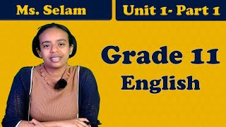 Grade 11 English Unit 1 Part 1 Simple present tense  Active and Passive Voice  UEE Questions [upl. by Ecidnarb]