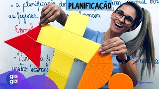 PLANIFICAÇÃO DE SÓLIDOS GEOMÉTRICOS \Prof Gis [upl. by Rakia548]