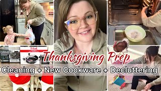 🦃🍁2024 PREPPING MY HOME FOR THANKSGIVING  UNBOXING NEW COOKWARE  HOME SWEEP HOME [upl. by Nelyahs]