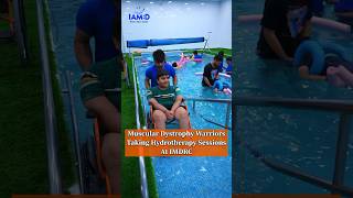 Muscular dystrophy warriors taking hydrotherapy sessions at IMDRC  iamd [upl. by Zorah69]