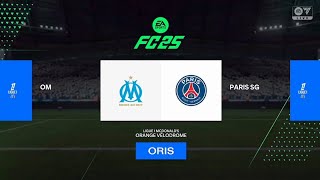 OM vs Paris SG Ligue 1 2425 Gameplay EA FC 25 eafc25 easports [upl. by Hess349]