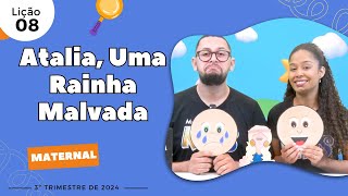 Atalia Uma Rainha Malvada  História Bíblica  Infantil [upl. by Annahsal]